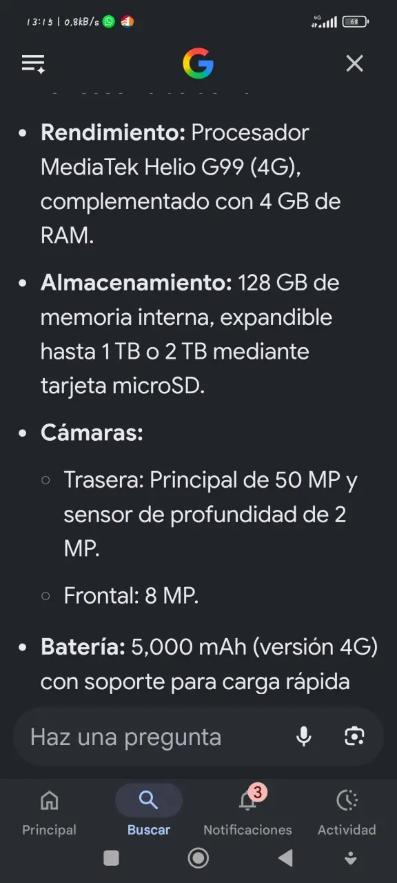 Smartphone Galaxy A07 nuevo - 5