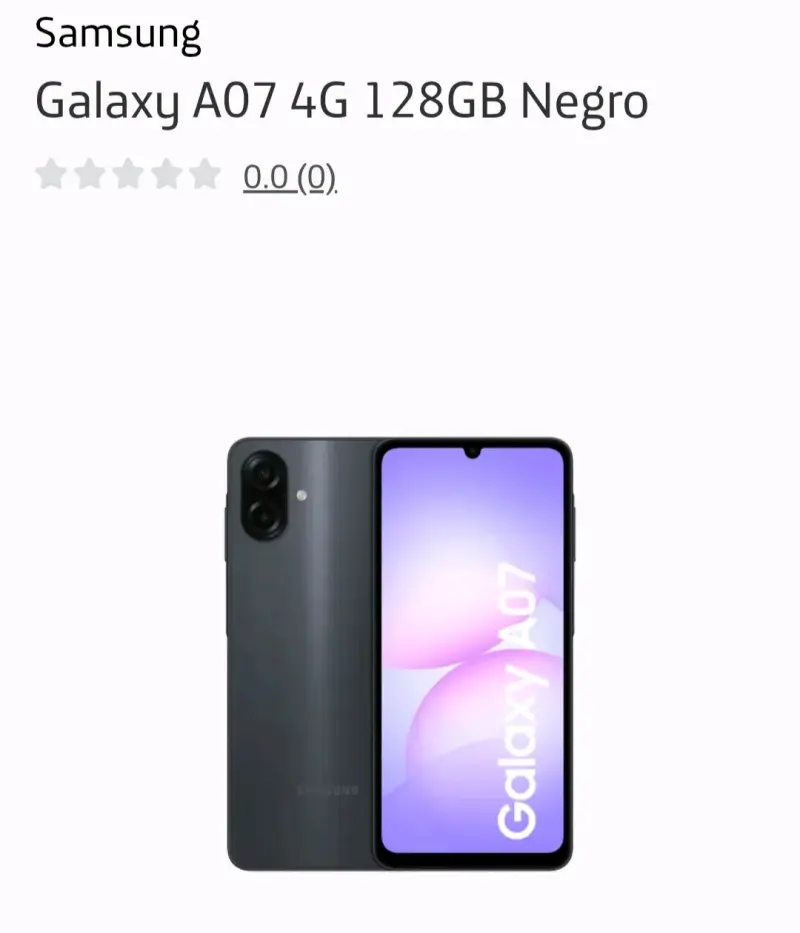 Smartphone Galaxy A07 nuevo - 6