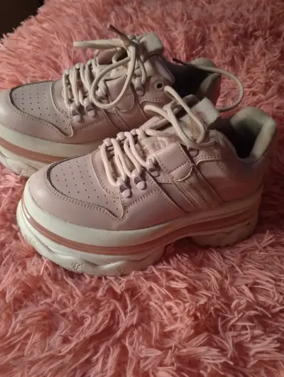 Zapatillas rosadas de plataforma cmoran - miniatura 1