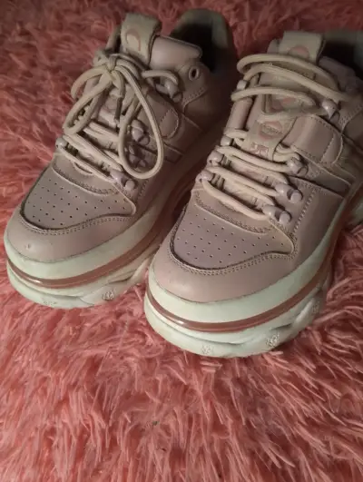 Zapatillas rosadas de plataforma cmoran - miniatura 2