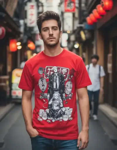 Polera animé Dorohedoro Shin y Noi - miniatura 1