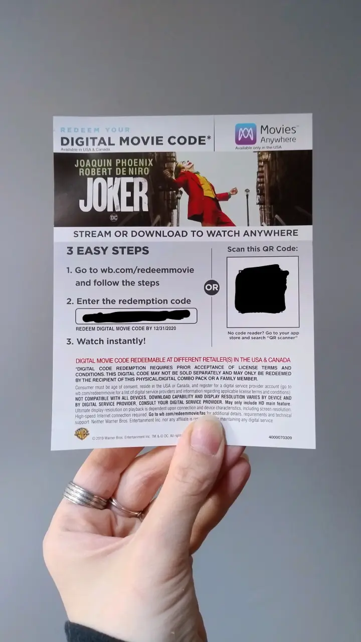 Película original Joker Bluray, DVD y código digit - 5