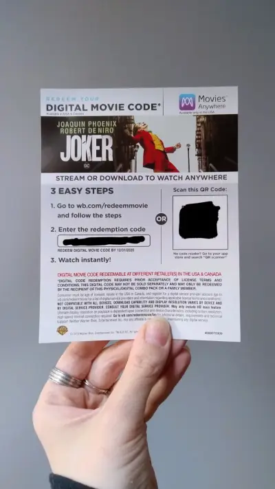 Película original Joker Bluray, DVD y código digit - miniatura 5