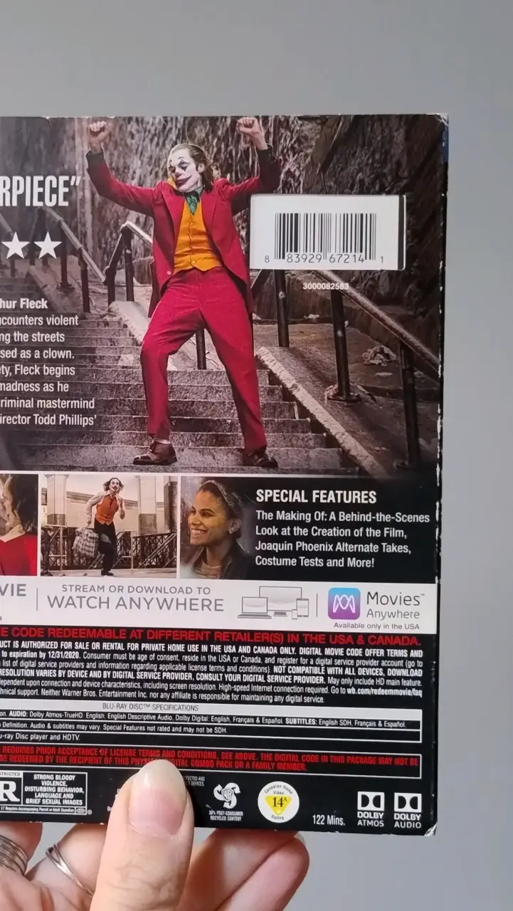 Película original Joker Bluray, DVD y código digit - 6