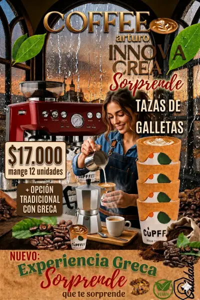 Tazas comestibles para café - miniatura 1