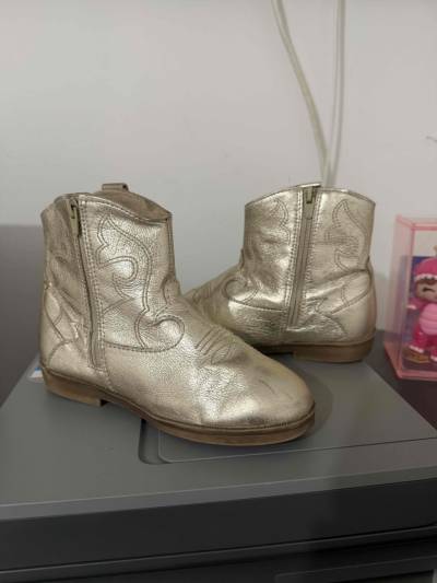 Botines Zara dorados para niña - miniatura 1