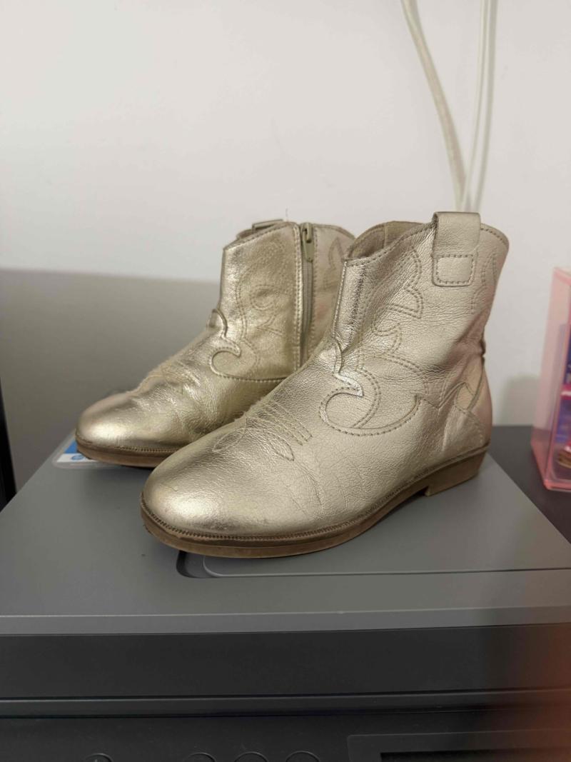 Botines Zara dorados para niña - 3