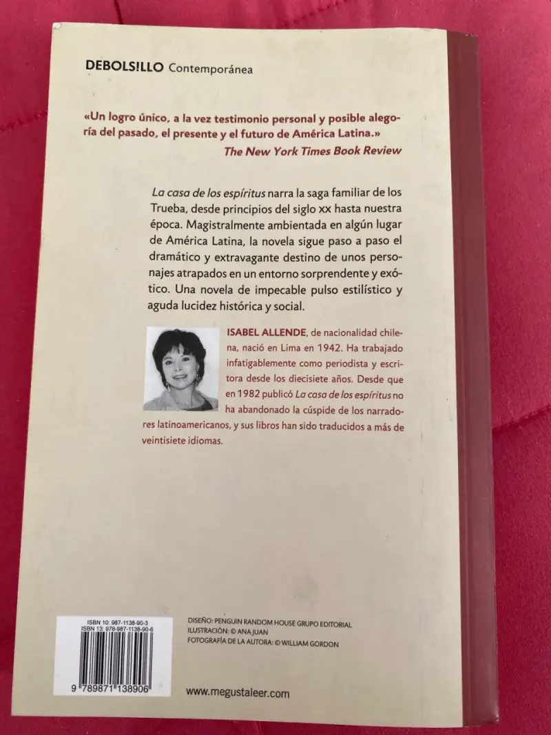 Libro 'La casa de los espíritus' - 2