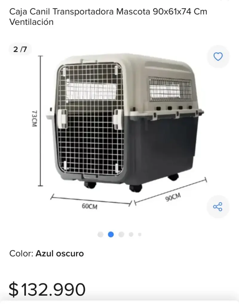 Caja transportadora para mascotas grande - 1
