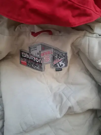Chaqueta Impermeable Burton roja con capucha 8 - miniatura 2
