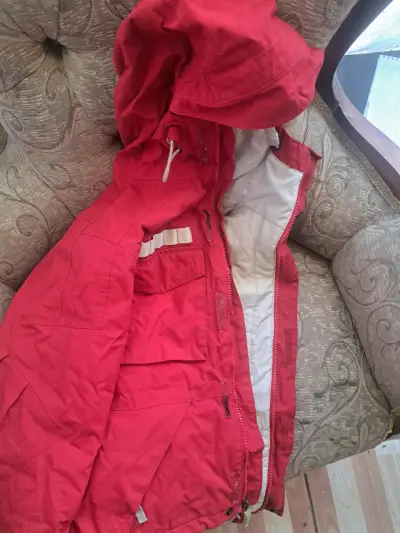 Chaqueta Impermeable Burton roja con capucha 8 - miniatura 3