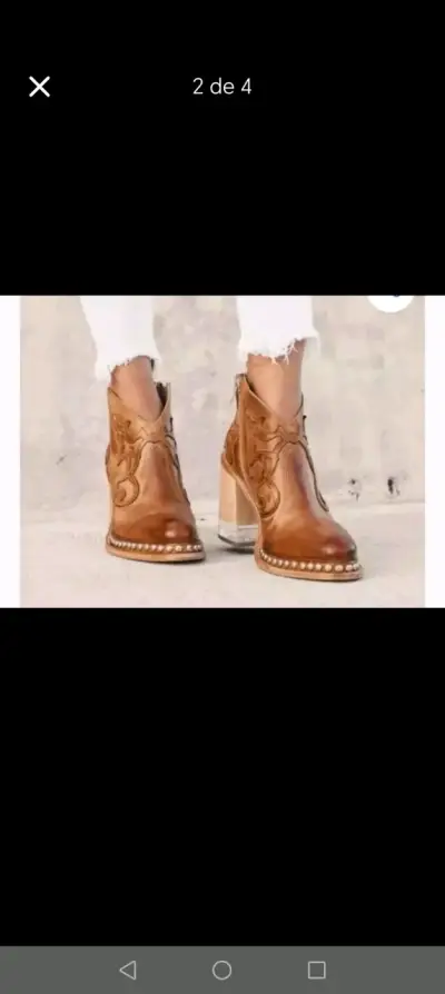 Botines camel - miniatura 1