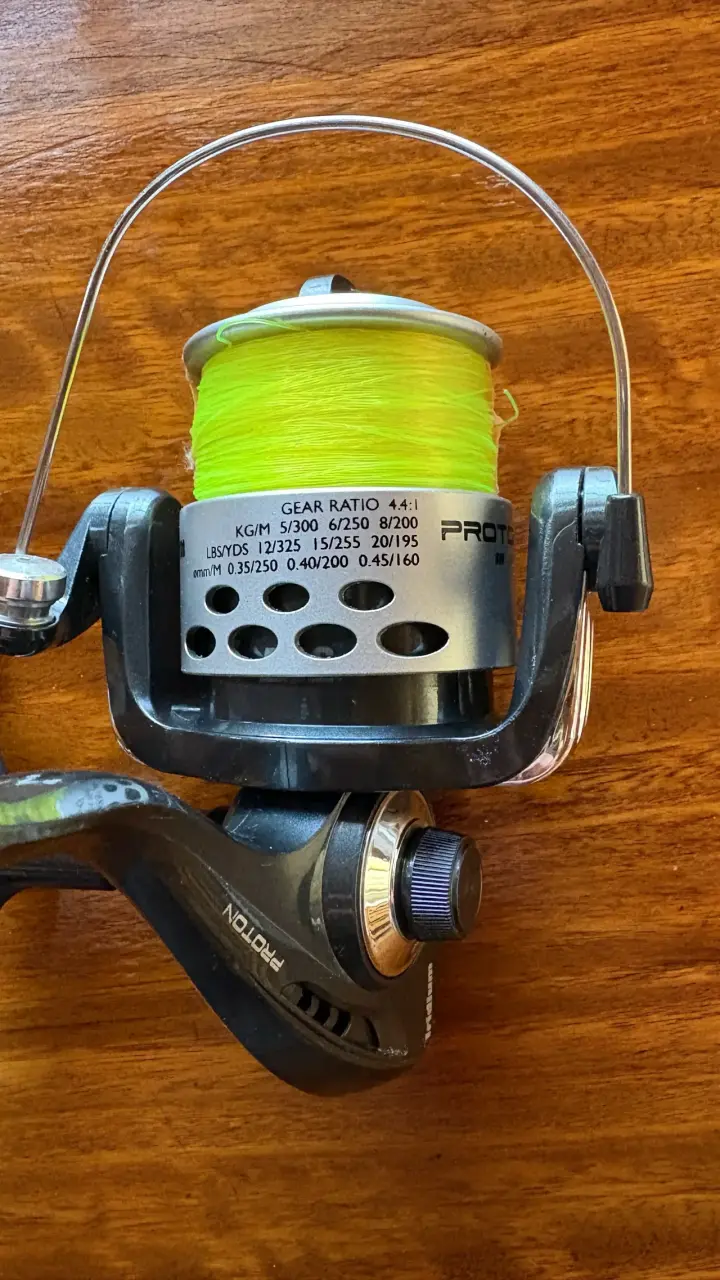 Carrete de pesca Proton prf 60 y caña Mitchell - 2
