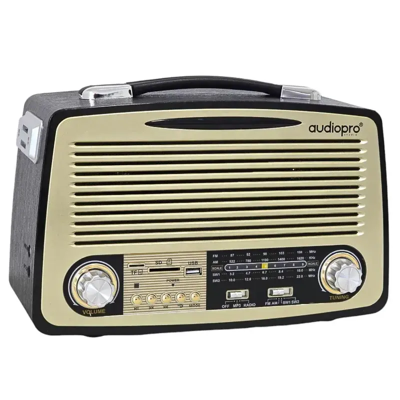 Radio retro portátil AudioPro- Bluetooth - 1