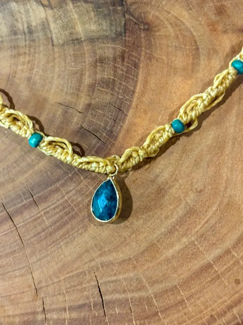 Collar macrame hecho a mano - 2