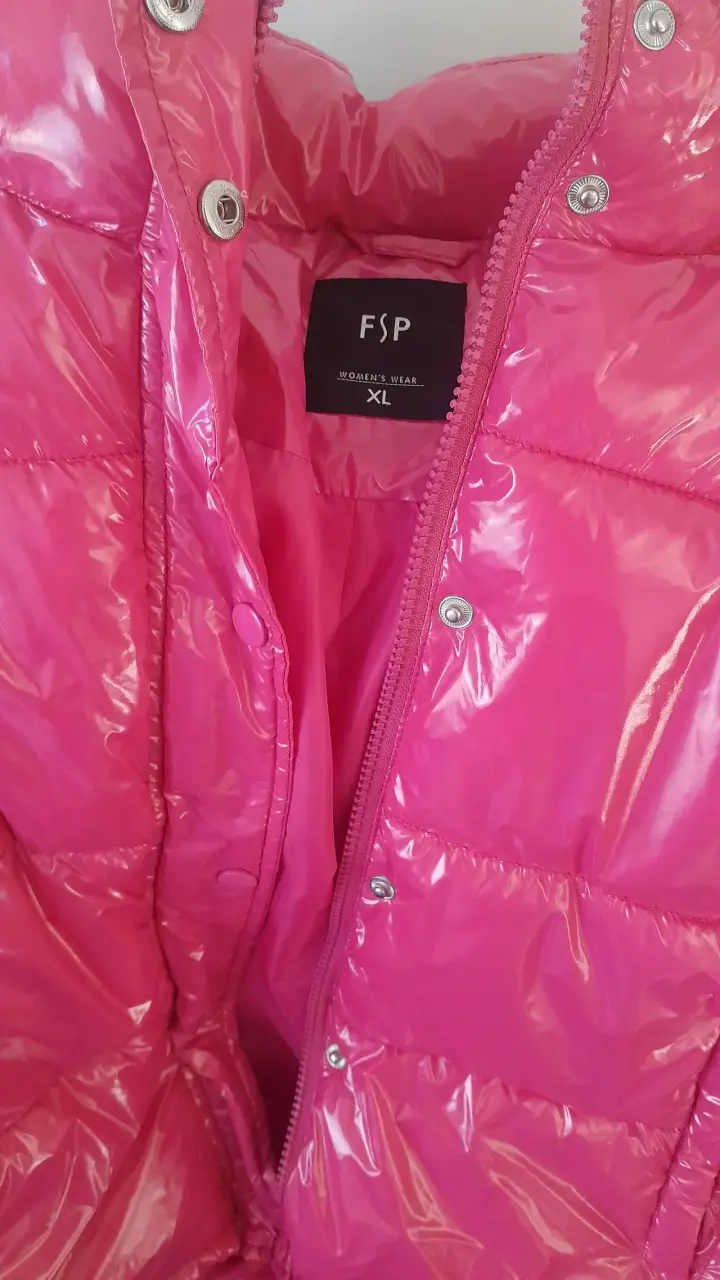 Chaqueta inflada rosada brillante - 2