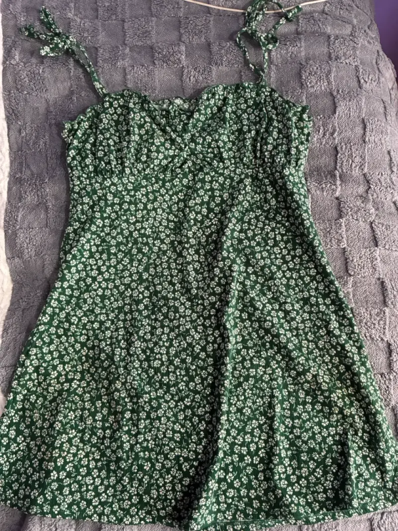 Vestido verde floral - 2