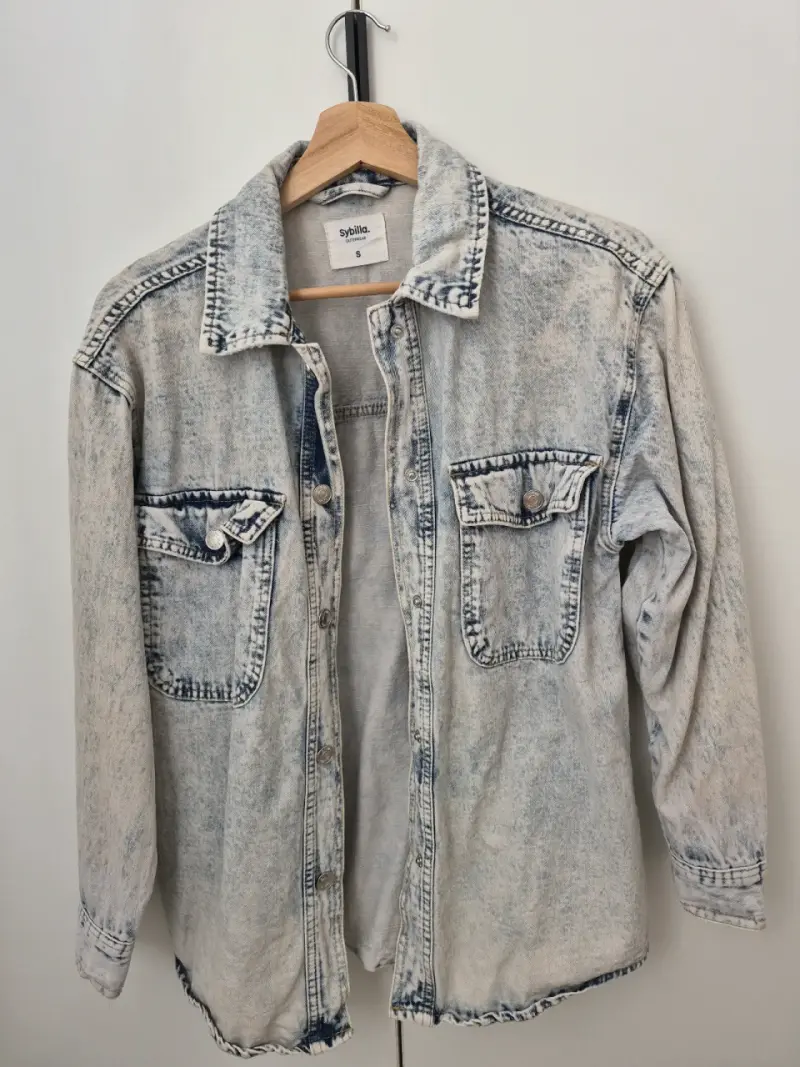Chaqueta de mezclilla desgastada - 3