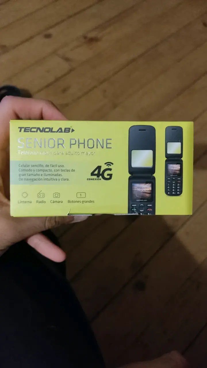 Teléfono 4G Senior Negro - 3
