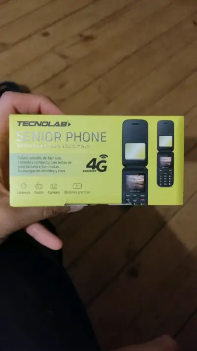 Teléfono 4G Senior Negro - miniatura 3
