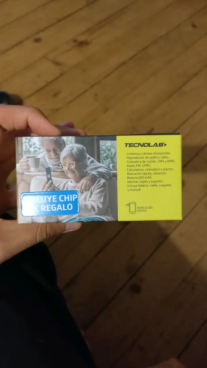 Teléfono 4G Senior Negro - 4
