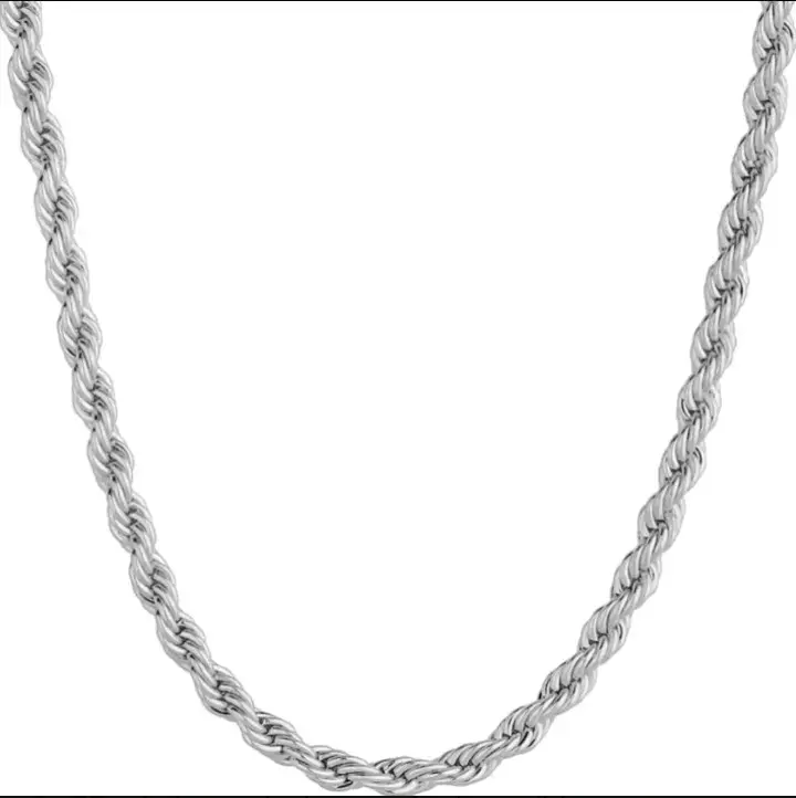 Cadena de plata trenzada - 1