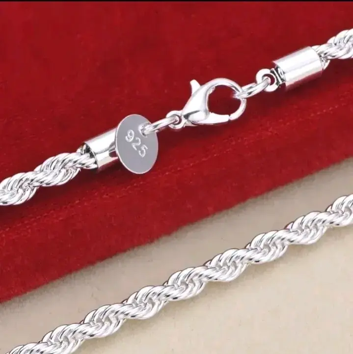 Cadena de plata trenzada - 2
