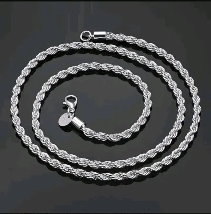 Cadena de plata trenzada - 3