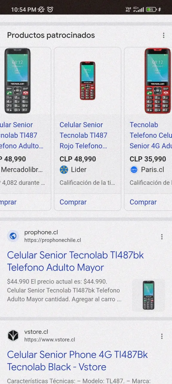 Celular Senior Tecnolab TL487 - 1