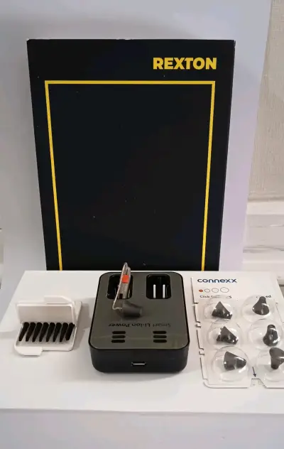 Audífono Rexton negro para hipoacusia oido derecho - miniatura 4