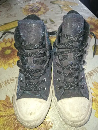 Zapatillas Converse negras brillantes - miniatura 3