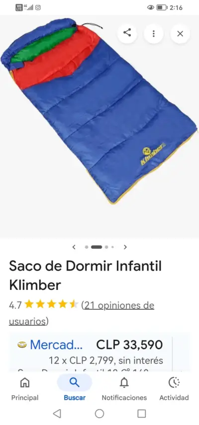 Saco de dormir infantil Klimber - miniatura 5