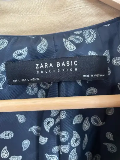 Chaqueta/Blazer beige Zara Basic - miniatura 2