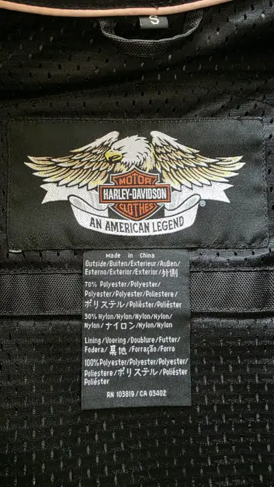 Chaqueta Harley-Davidson negra mujer - miniatura 1