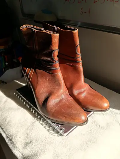 Botines de cuero marrón MINGO - miniatura 4