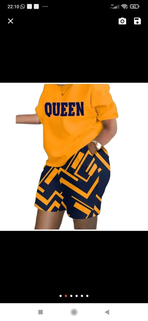 Conjunto camiseta y shorts Queen