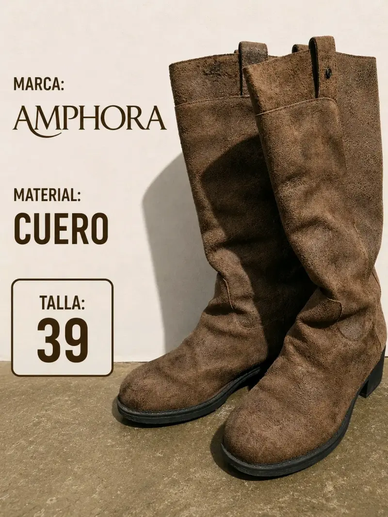 Botas de cuero Amphora talla 39