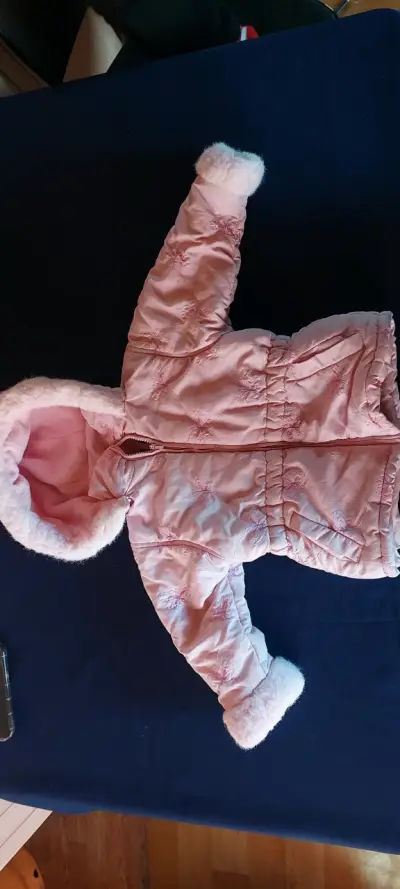 Enterito impermeable rosa para niña - miniatura 5
