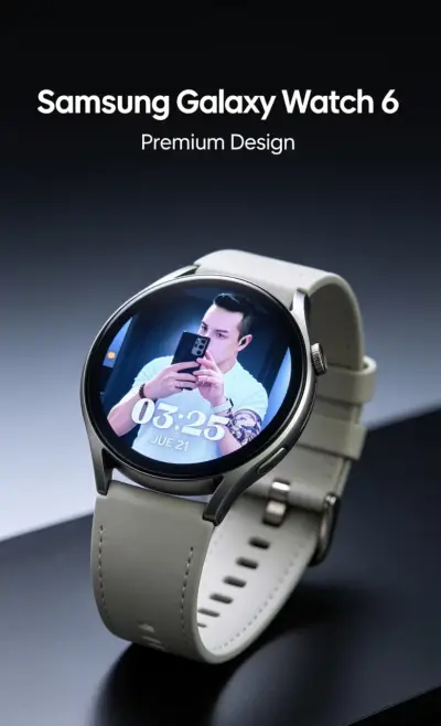 Reloj inteligente blanco Samsung galaxy watch 6 - miniatura 2