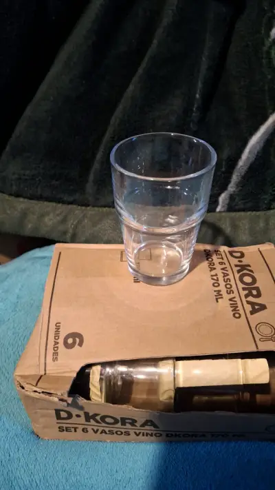 Set de 6 vasos de vidrio - miniatura 1