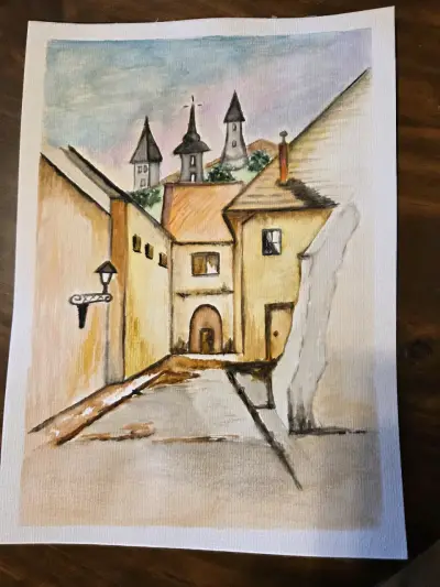 Cuadros en acuarela enmarcados 30x20 - miniatura 2