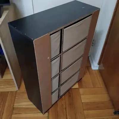 Cómoda organizadora de tela negra - miniatura 2