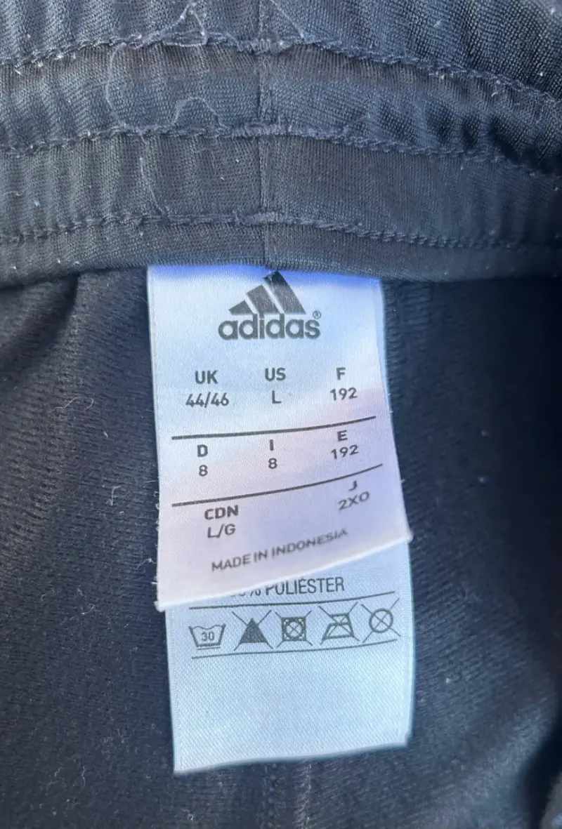 CONJUNTO BUZO ADIDAS PERFORMANCE (NEGRO/AZUL REY - 5