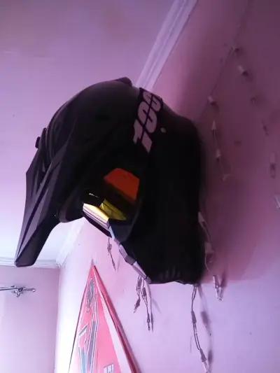 Casco mtb negro con antiparras - miniatura 2