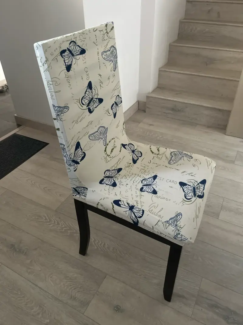 Silla y Funda para silla con mariposas - 2