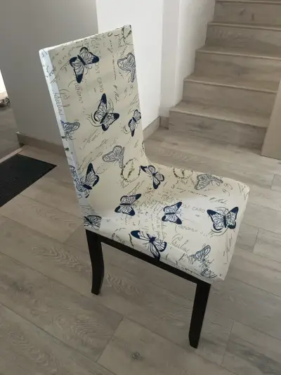 Silla y Funda para silla con mariposas - miniatura 2