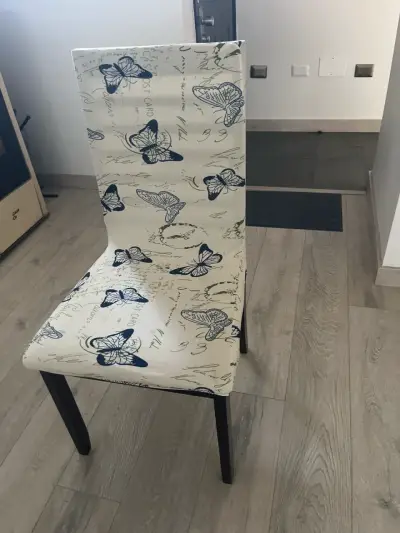 Silla y Funda para silla con mariposas - miniatura 3
