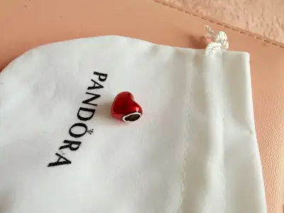 Charm corazón rojo Plata 925 - miniatura 1
