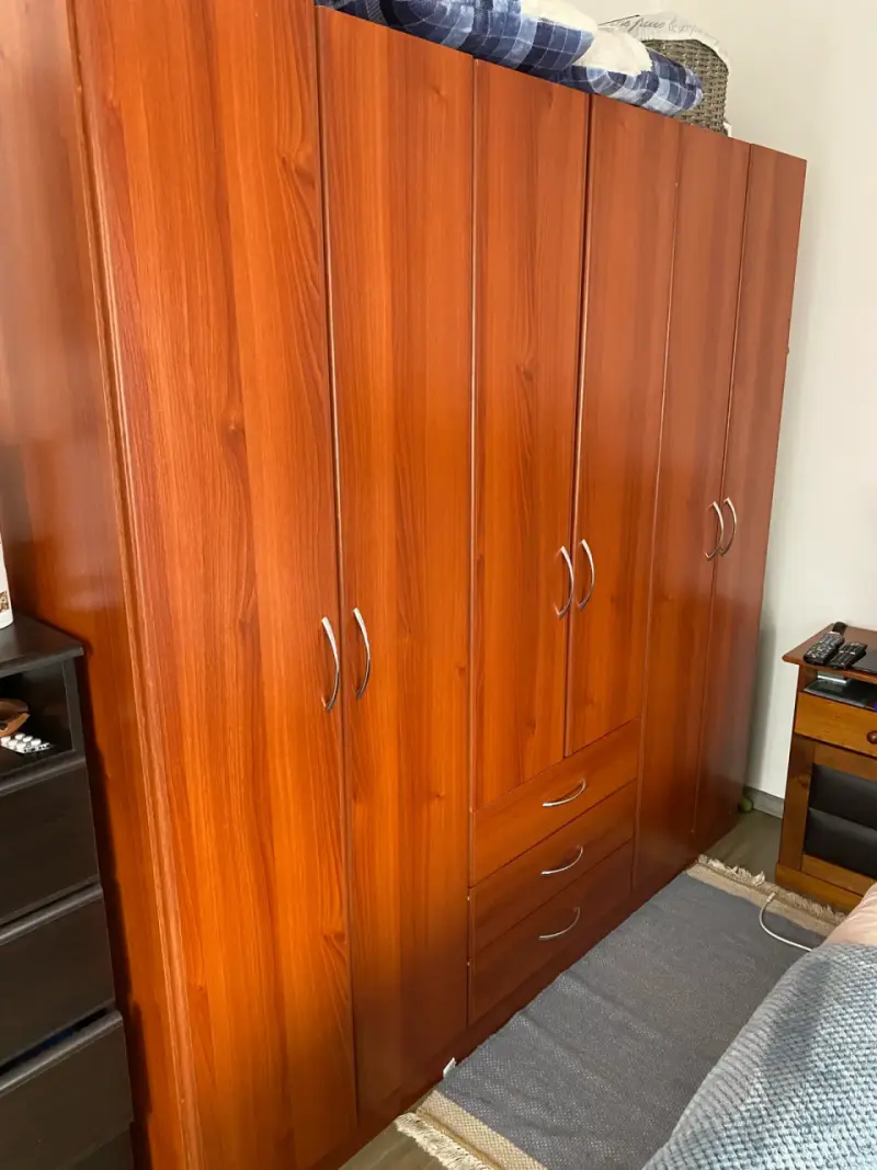 Clóset de madera oscuro - 1