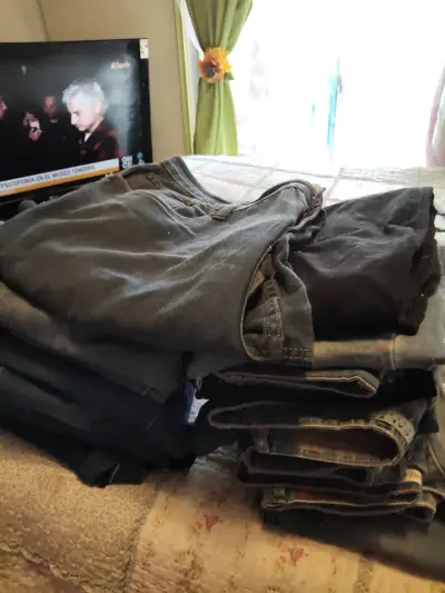 Lote de jeans para hombre y mujer usados, buen est - miniatura 1